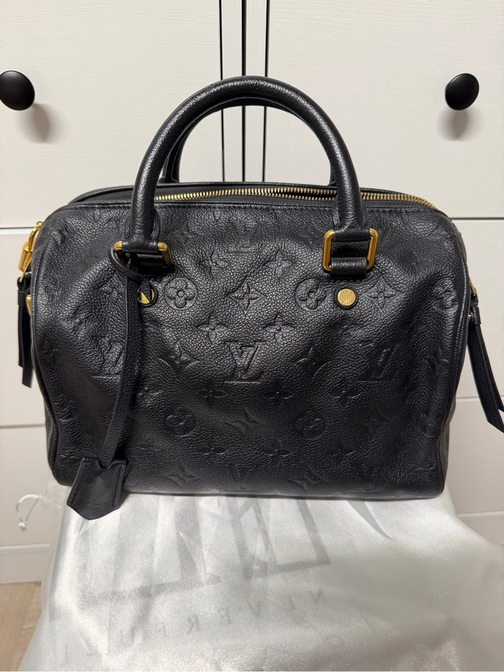 Louis Vuitton speedy 25 bandoulier Black/indigo empreinte Monogram leather